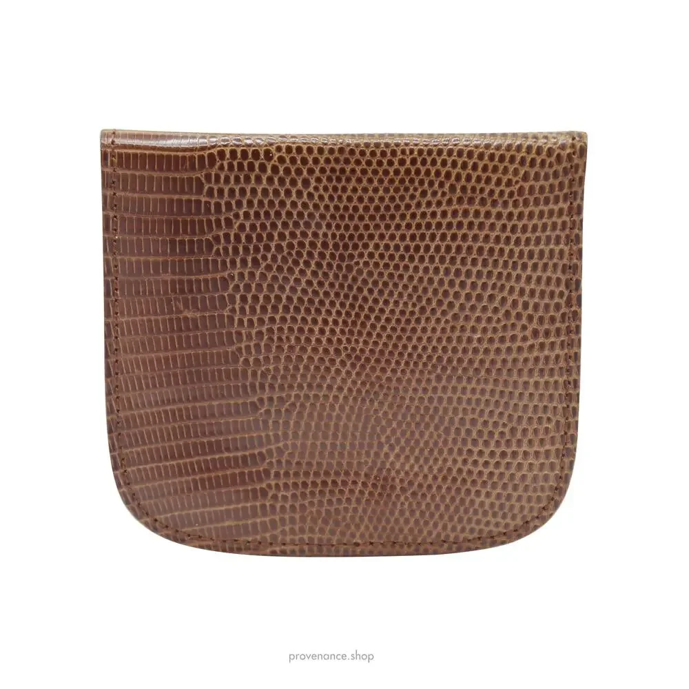 🔴 Yves Saint Laurent Lizard Coin Wallet - Brown - Picture 2 of 6